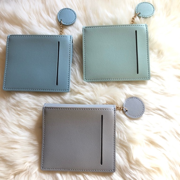 Card Case Mini Wallet (blue) LAST ONE - Picture 2 of 3